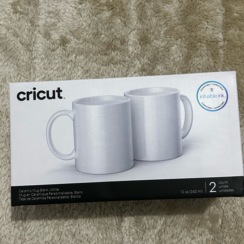 Cricut Ceramic Mug Set - White
